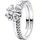 Pandora 194507C01 Damen-Silberring Funkelnder Glücksklee, 50/15,9