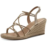 TAMARIS Sandalette Damen Keilsabsatz metallic,EU 42