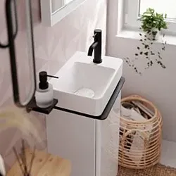 hansgrohe Tecturis S Standventil 73313670 UP, für Wandmontage, Ausladung 108mm, matt-schwarz