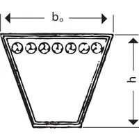 Tecnamic Schmalkeilriemen SPZ Richtlänge: 887 mm