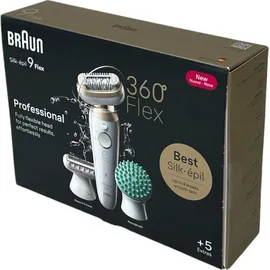 Braun Silk-épil 9 Flex 9-071 Weiß/Gold