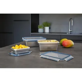 Emsa Frischhaltedose rechteckig blau 12 cm x 17 cm x 6 cm 0,5 l