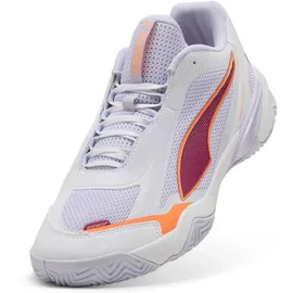Puma Solarstrike W+ 4 Hallenschuhe Herren white/heat fire/lilac crush/berry 37