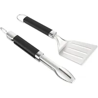 Weber Grillzange 2-teilig Edelstahl Schwarz