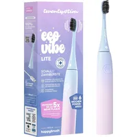 happybrush Eco Vibe Lite Schallzahnbürste Blau/Rosa + 2. Handstück rosa