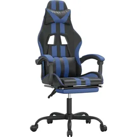 vidaXL Gaming-Stuhl Blau Schwarz