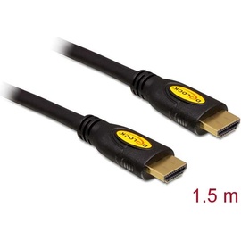 Delock 83738 HDMI-Kabel 1,5 m HDMI Typ A (Standard) Schwarz