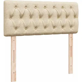 vidaXL Boxspringbett 120 x 200 cm Creme