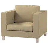 Dekoria Sofahusse Karlanda Sessel kurz, Living II beige