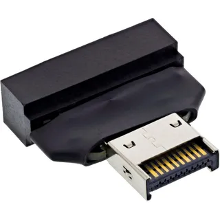 InLine USB 3.2 Typ-E Key-A zu 3.0 Header intern, 10 Gb/s, Mainboard Erweiterung für interne USB-Verbindungen, 33446T