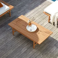 Outdoor Couchtisch Fado aus massivem Teakholz