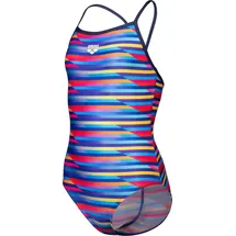 Arena Racing Stripe Badeanzug Blau Mädchen blau|grün 164