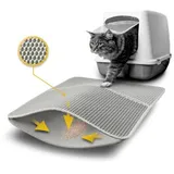 LIONTO Katzenstreumatte doppellagig 61x38 cm Grau