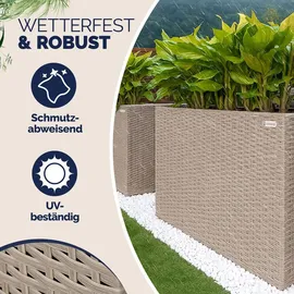 DEUBA Blumenkasten 83 x 30,5 x 60 cm Creme