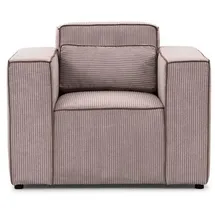 Fun Möbel Sessel Designersessel WALDO in Stoff Poso Altrosa