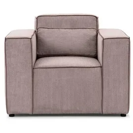 Fun Möbel Sessel Designersessel WALDO in Stoff Poso Altrosa