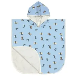 LÄSSIG UV-Badeponcho Crocodile sky blue