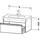 Duravit Ketho 100x45,5cm, Taupe, 1 Auszug, wandhängend