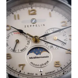 Zeppelin Méditerranée 9636-5 Leder 40 mm 9636-5