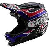Troy Lee Designs D4 Polyacrylite MIPS Helm, Linear, black, XL | 60-61cm