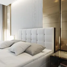 masseno Boxbett mit Bettkasten ¦ beige ¦ Maße cm B: 140 H: 98