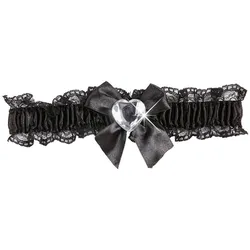 Liebes Strumpfband Schwarz - OS