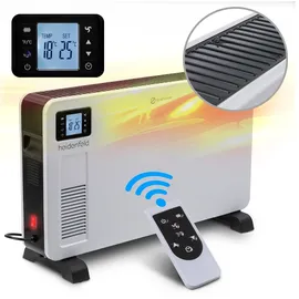 Heidenfeld Konvektorheizung EK100, Standgerät oder Wandmontage, 1000-2300 Watt, Timer, bis 40 m2