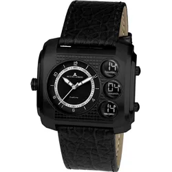 Jacques Lemans 1-1780D Herrenuhr AnaDigi Schwarz