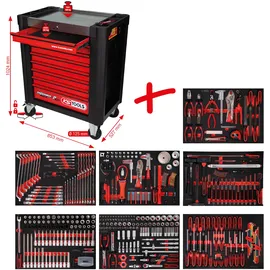 KS Tools Performanceplus Werkstattwagen-Satz P10 mit 397 Werkzeugen