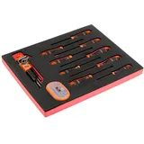 BAHCO Fit&go 2/3 Schaumstoffeinlage Schraubendreher-/Winkelschlüssel-/Bit-Satz - 49-tlg.