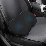 TNSLAND Keilkissen Auto Ergonomisches Sitzkissen Auto Keilkissen Autositz Sitzerhöhung Erwachsene Memory Foam Sitzkissen Fahrersitz Schmerzlinderung Sitzkeilkissen für Auto Bürostuhl Schwarz