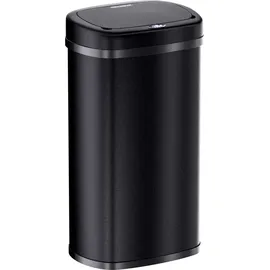 monzana MONZANA® Edelstahl Mülleimer Küche 58 L Automatik mit Bewegungssensor Soft-Close-Deckel Wasserdicht USB-Kabel Smarter Abfalleimer Müllbehälter Schwarz