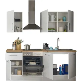 BASIC by Balculina Küchenzeile Turin 210 cm weiß