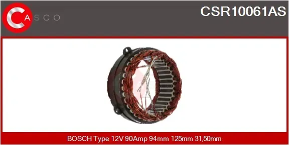 CASCO Stator, Generator csr10061as 125mm