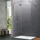 Hüppe Design pure 4-Eck Dusch-Seitenwand 785-800mm, Glasstärke 8mm - silber matt