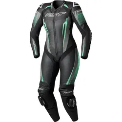 RST Tractech Evo 5 1-Teiler Damen Motorrad Lederkombi, schwarz-grün, Größe S