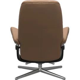 Stressless Relaxsessel "Consul", braun (latte batick), B:82cm H:102cm T:72cm, Leder BATICK: BATICK ist ein leicht korrigiertes, durchgefärbtes und genarbtes Möbelleder, bei dem die meisten Unebenheiten und Spuren in der Regel entfernt wurden.