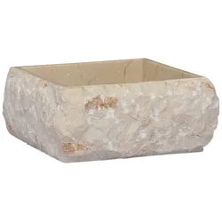 Waschbecken Creme 30x30x13 cm Marmor