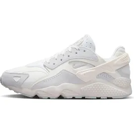 Nike Air Huarache Runner Sneaker, Summit White/Metallic Silver-White, 41