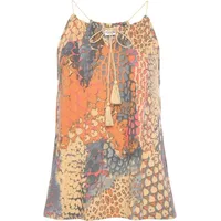 Buffalo Strandtop Damen orange-blau bedruckt Gr.44/46