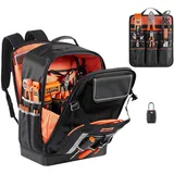 Vevor Werkzeugrucksack, 56 Taschen, Werkzeug-Aufbewahrungstaschen mit geformtem Boden, Werkzeugtasche, Baustellenrucksack für Baustellen, Elektriker, Industrie, Reparaturen & Heizungstechniker