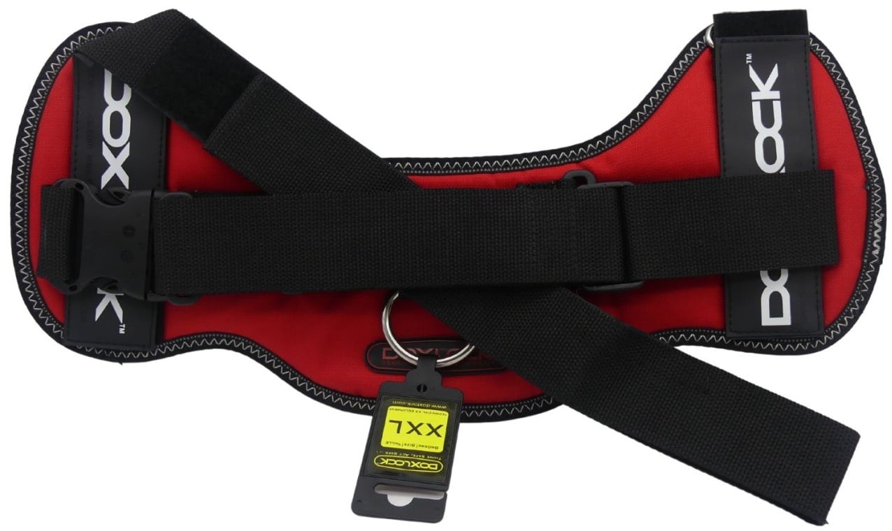 Hundegschirr XXL Doxlock rot 80 - 108 cm Bauchumfang