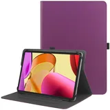 HGWALP Universelle 9, 9,7, 10,1, 10,2, 10,5, 10,9, 11 Zoll Tablet-Hülle, Schutzhülle und Stand-Folio für 9–11 Zoll Tablets, Tablet-Hülle mit Stifthalter für iPad, Samsung, andere Tablets – Lila
