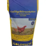 Geflügelkörnerfutter mit Austernschalen und Sonnenblumenkernen | Scharnebecker Mühle | 25 Kg Sack | GVO Frei