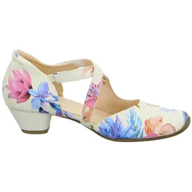 THINK! Leder-Pumps in Weiß/ bunt, Größe 38 EU