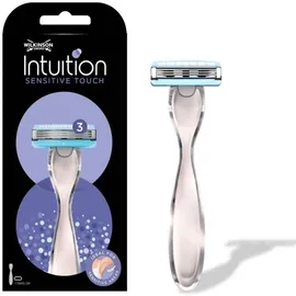Wilkinson Intuition Sensitive Touch - 1 Rasierer für empfindliche Haut + 1 Ersatzklinge mit 3 Klingen