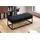 Wohnling Sitzbank Samt Schwarz 108 x 40 x 40 cm