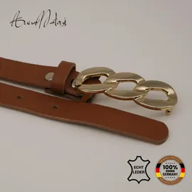 AnnaMatoni Damengürtel Leder 90 cm braun