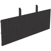 SKANHOLZ Carport-Rückwand SKANHOLZ, grau (anthrazit), B:550cm H:180cm, Holzwerkstoff, Gartenhaus-Seitenwände,
