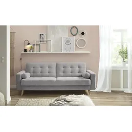 deinbett Schlafsofa mit Bettkasten Fjord ¦ grau ¦ Maße (cm): B: 226 H: 88 T: 90.0